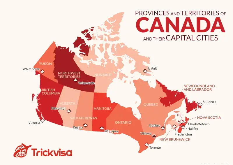 Canadian Provinces and Territories-TrickVisa.